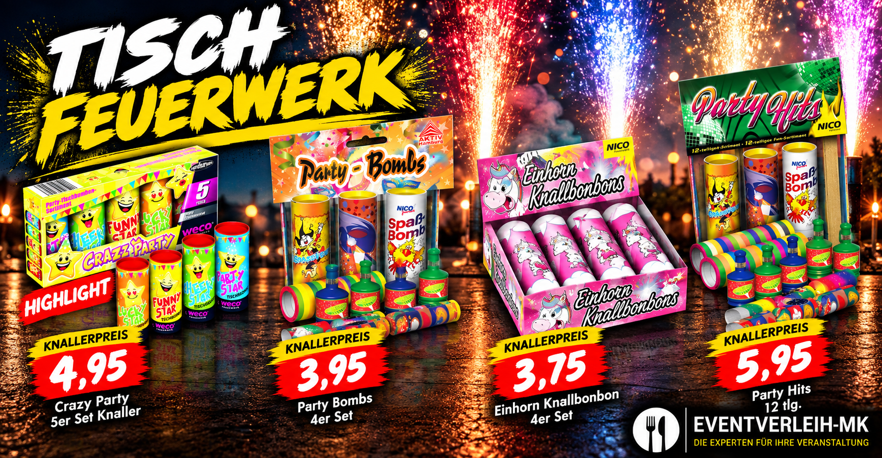 Feuerwerk - Tischfeuerwerk 2026